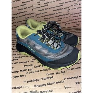 Merrell Shoes Womens Size 04.0M Speed Mid Gray Green Waterproof Hiking Hike